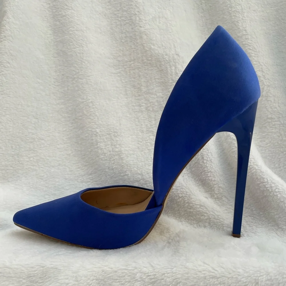 Justfab ‘Monika’ Blue Heels - 7.5 - Picture 3 of 7